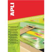 Folia do drukarek laserowych APLI, format A4, transparentna