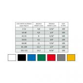 Grzbiety do oprawy drutowej, 7/16", skok 3:1, 100 sztuk