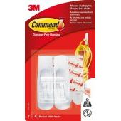 Haczyki Command 17001, białe, średnie do 1,3 kg