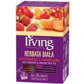 Herbata biała IRVING Poziomkowa z Mandarynką, aromatyzowa, t...
