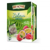Herbata zielona Big-Active Malina i Marakuja, z dodatkiem ow...