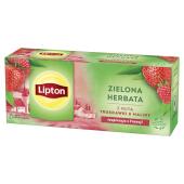 Herbata zielona Lipton z Nutą Truskawki i Maliny, aromatyzow...