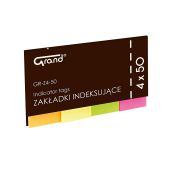 Karteczki indeksujące Grand 20 x 50 mm, papierowe zakładki,