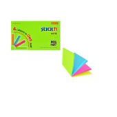 Karteczki samoprzylepne Skick'n Magic Pad 76x127 mm, 4 neono...