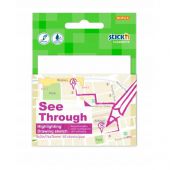 Karteczki samoprzylepne Skick'n See Through 76x76 mm, transp...