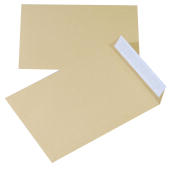 Koperty C5, Office Products samoprzylepne z paskiem HK, brąz...