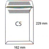 Koperty C5, samoprzylepne SK, białe