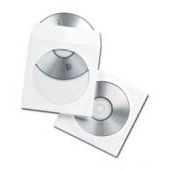 Koperty na płyty CD, samoklejące SK, białe, 100 sztuk