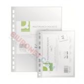 Koszulki krystaliczne Q-Connect A4 / 50 mikronów, w folii