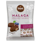 Malaga Wawel, czekoladki z nadzieniem śmietankowym z rodzynk...