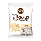 Michałki Białe Wawel, cukierki w białej czekoladzie z kawałk...