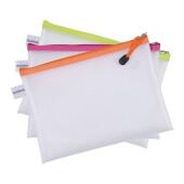 Obwoluta Donau Zipper Bag A5, transparentna koperta z suwaki...
