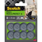 Podkładki ochronno-ślizgowe Scotch Move & Protect, okrągłe 2...
