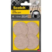 Podkładki wełniane Scotch Extra Soft, okrągłe 55 mm, samoprz...