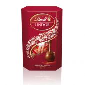 Praliny Lindt Lindor Cornet Milk, czekoladki z nadzieniem