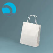 Torba papierowa 180 x 80 x 225 mm EcoBag, ze skręcanym uchwy...