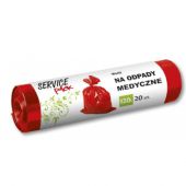 Worki na odpady medyczne Stella Service Pack LDPE, czerwone