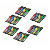 Zakładki indeksujące Post-it, zestaw foliowe paski 12x43 mm,...